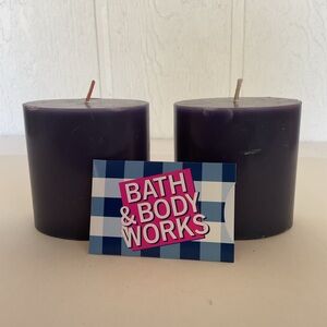 Bath and Body Works Set Of 2 Oval Pillar Candles NWT